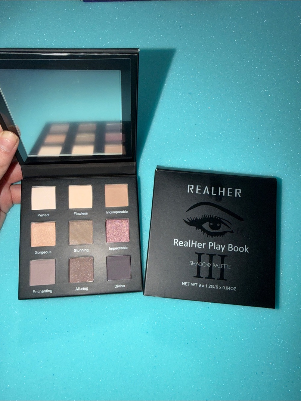 RealHer Play Book Neutral & Pink Glow Eyeshadow Palette